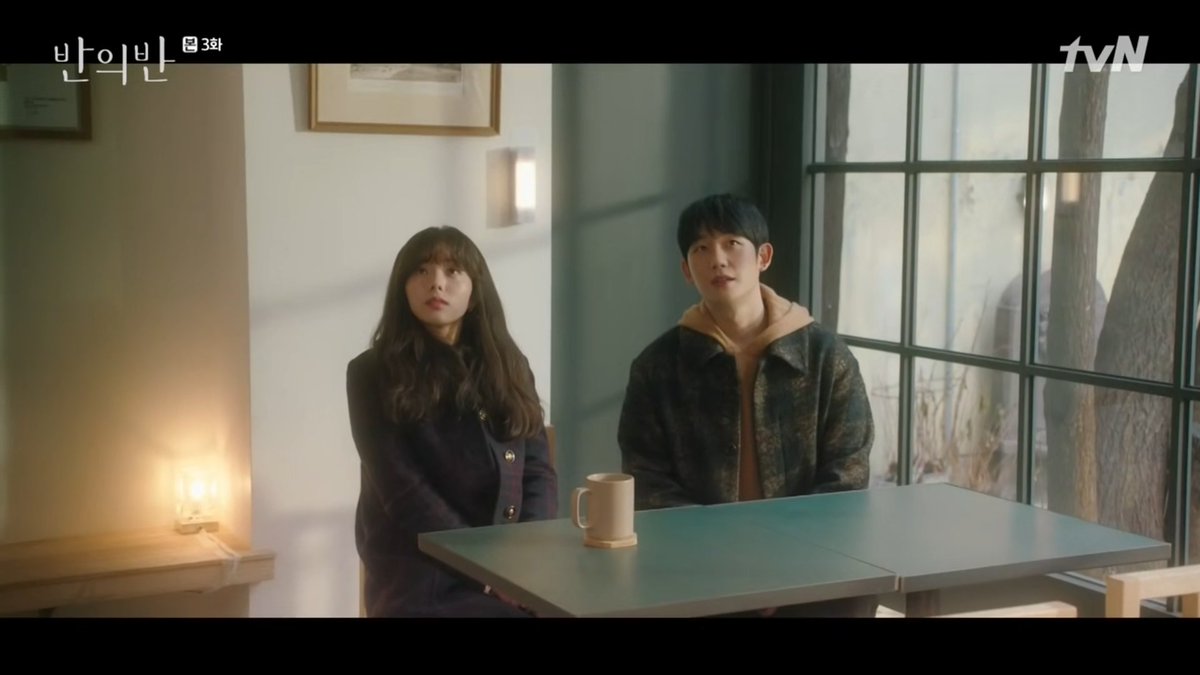 The coffee shop owner has only ever seen Ha-won with Seo-woo, so I am pretty sure he thinks she is the one he waited for an entire day once. I hope he makes good of his word & testifies on Ha-won's devotion, & that it becomes true Ha-won was waiting for Seo-woo.  #APieceOfYourMind