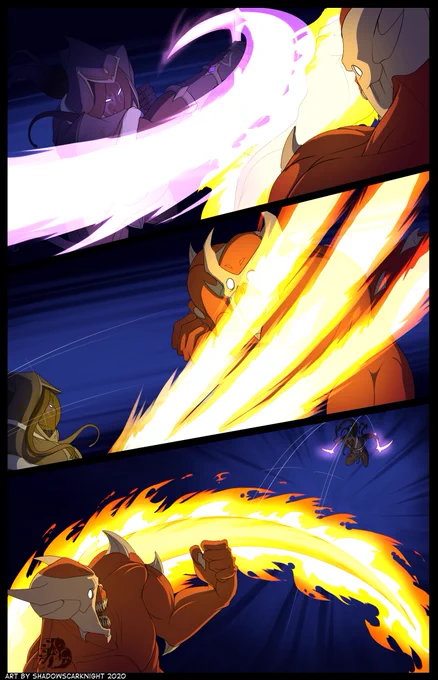 "After all... it's your technique..."
---
Havin' lots of fun with these fight scenes~ 