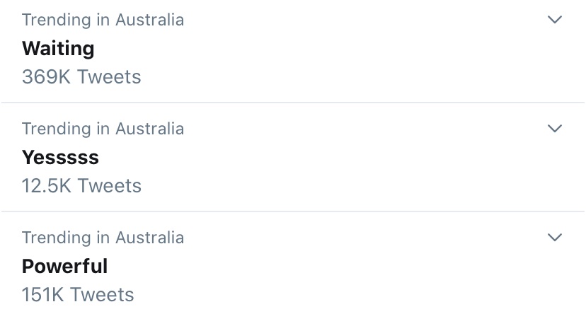 Someone take twitter away from Australians what is this