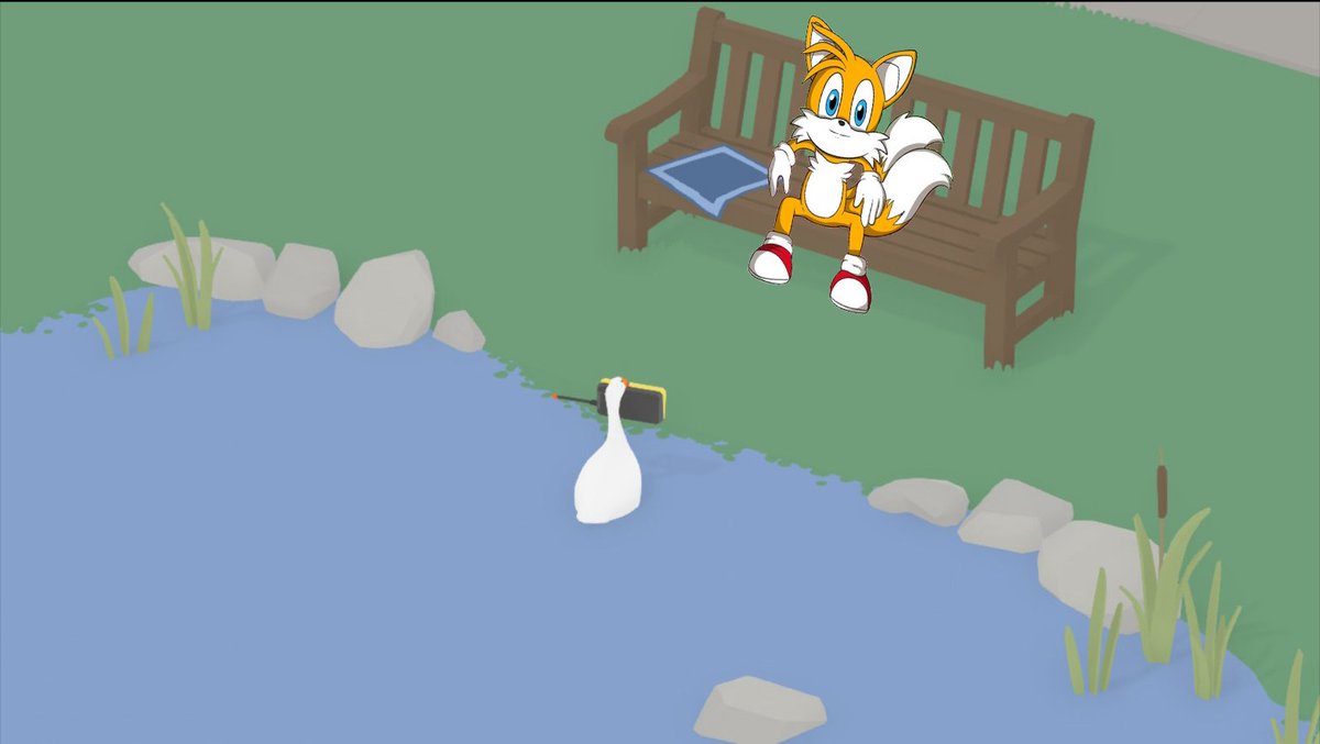 UntitledGoose_'s tweet image. What the fuck is he doing there... *honk*