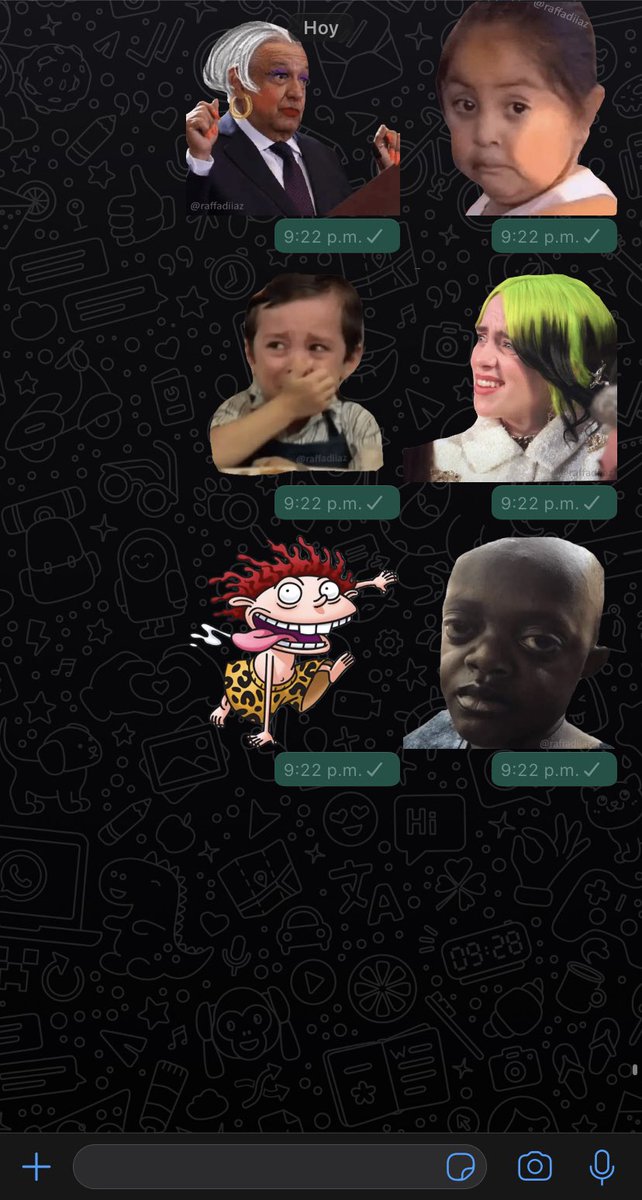 ¡Stickers Random! 🥳 Amigos al fin terminé la nueva carpeta y mañana se las compartiré. 🙋🏻‍♂️ ¿Les gustan? Denle Rt y Like si la quieren. 👀