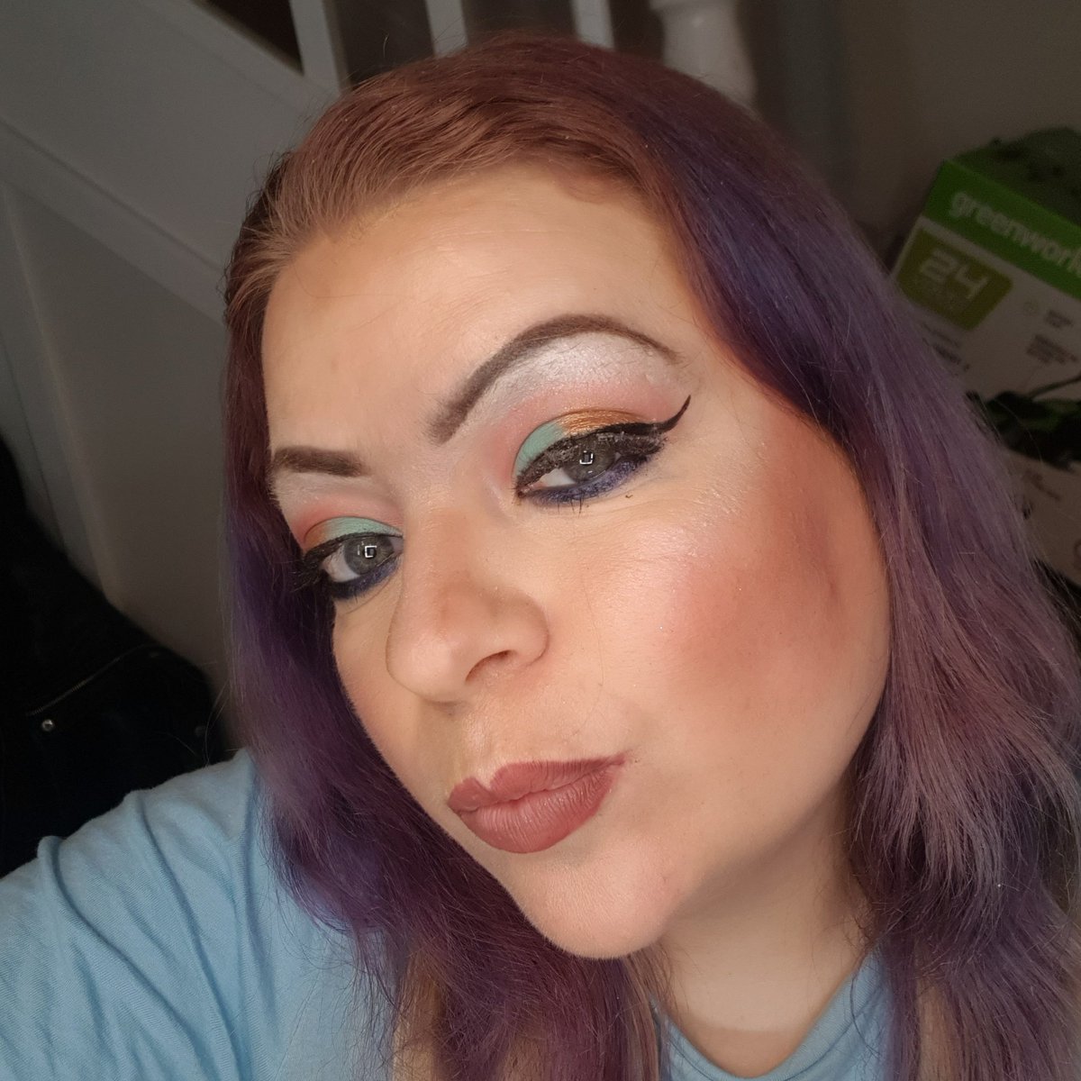Firesapher's tweet photo. Why do you do your makeup when u cant go anywhere ? 

I'm always asked the question because it makes me feel good and confident and look like a million dollars right now 

#million #dollars #colourful   #flawless #botanical #foundation #makeup #fun #limelife #livelife #firesaph https://t.co/l9EGVMZLJt