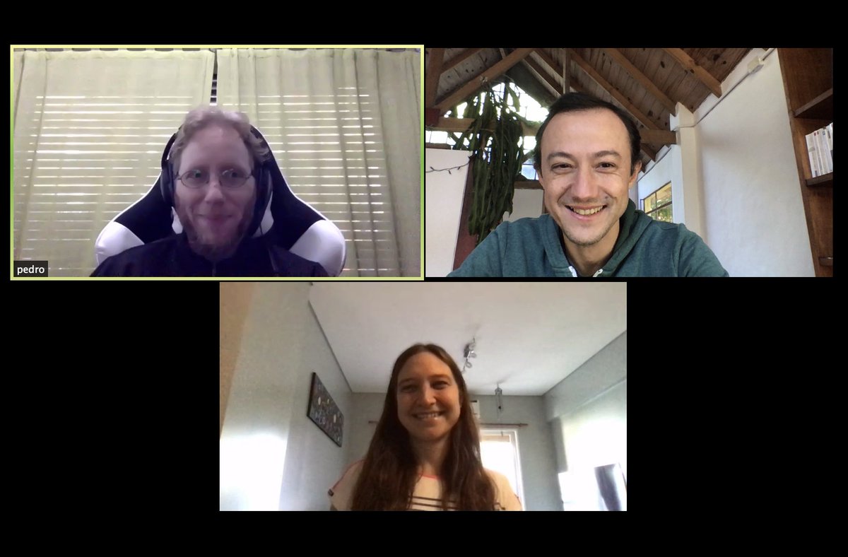ch4rleston's tweet image. Welcome @YanuYaniYanina and @PedroGimnezMol1 to the Data Science team of @WildlifeStudios in Buenos Aires!

We continue doing remote onboarding, using video calls to stay connected and the great onboarding lessons prepared by the #DataScience team for new members!