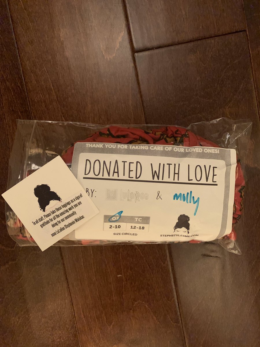 1st shift back in the ED after my staycation &amp; I got 2 free meals &amp; free leggings!😛  Residents defff don’t choose Emergency Medicine for the sake of praise/appreciation but certainly feeling the love from our community right now. Thank you <a href="/LuLaRoe/">LuLaRoe</a>! #COVID19 #EmergencyMedicine