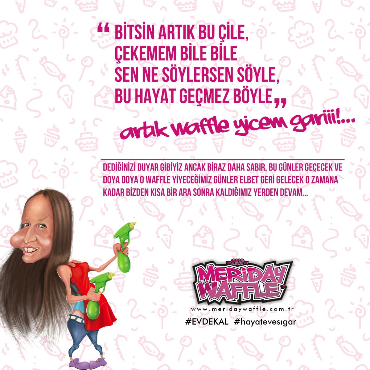 meridaywaffle's tweet photo. 😂 💕 🥰 
#birliktebaşaracağız #evdekal #hayatevesığar ❤️ https://t.co/T52cXoPket