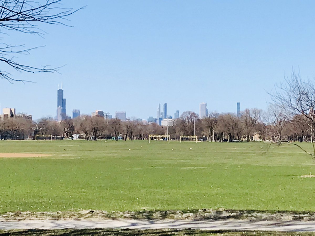28/X The view from Washington Park (1869) - one if the largest in the Chicago. Designed by Frederick Law Olmsted- designer of NYC Central Park.