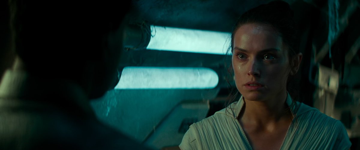 Rey: He killed my mother, and my father. I’m going to find Palpatine, and destroy him.Finn: Rey, that doesn’t sound like you. Rey, I know you.Rey: People keep telling me they know me. I’m afraid no one does.4/