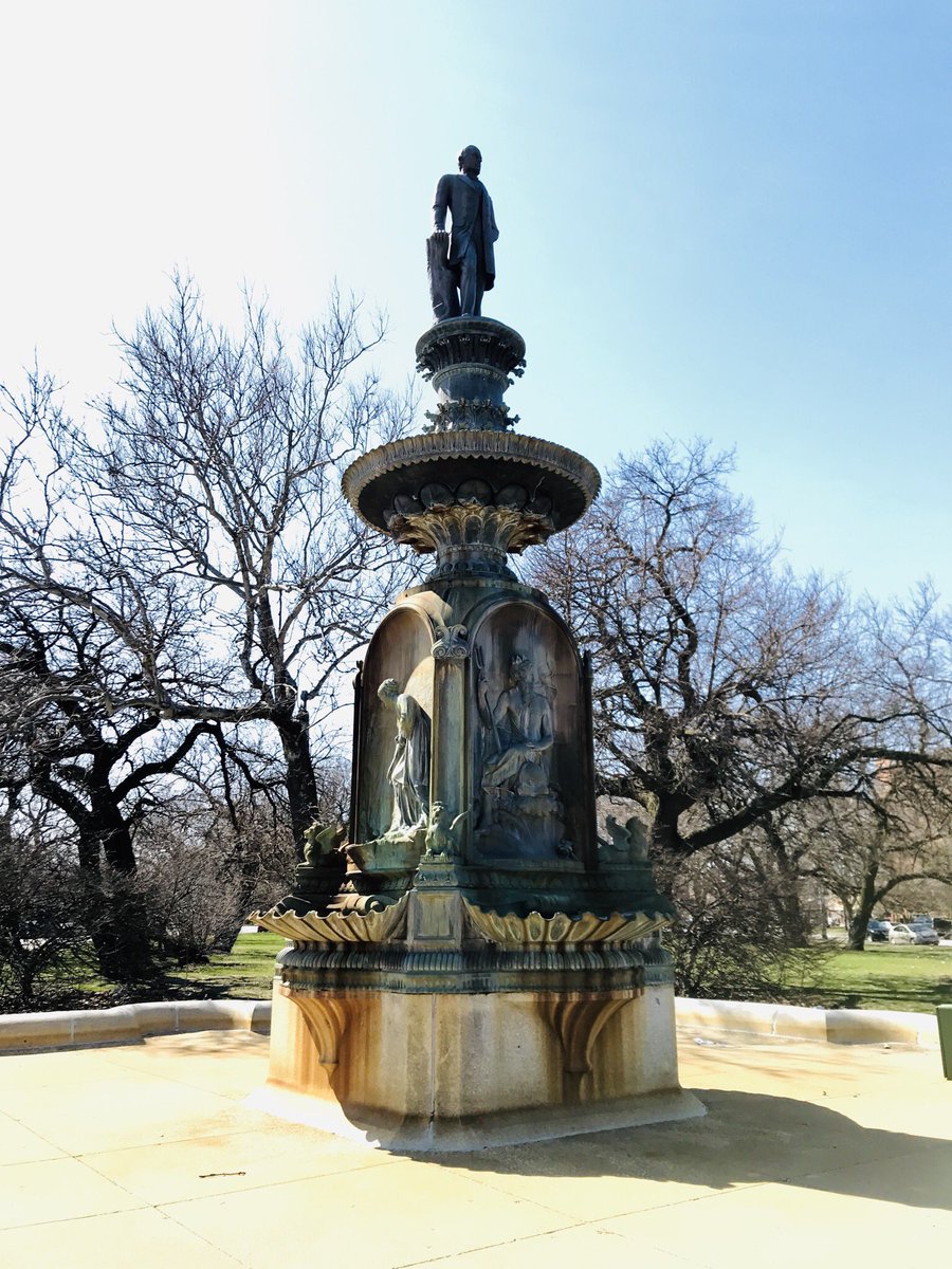 27/X Francis Drexel Fountain. Oldest in Chicago.