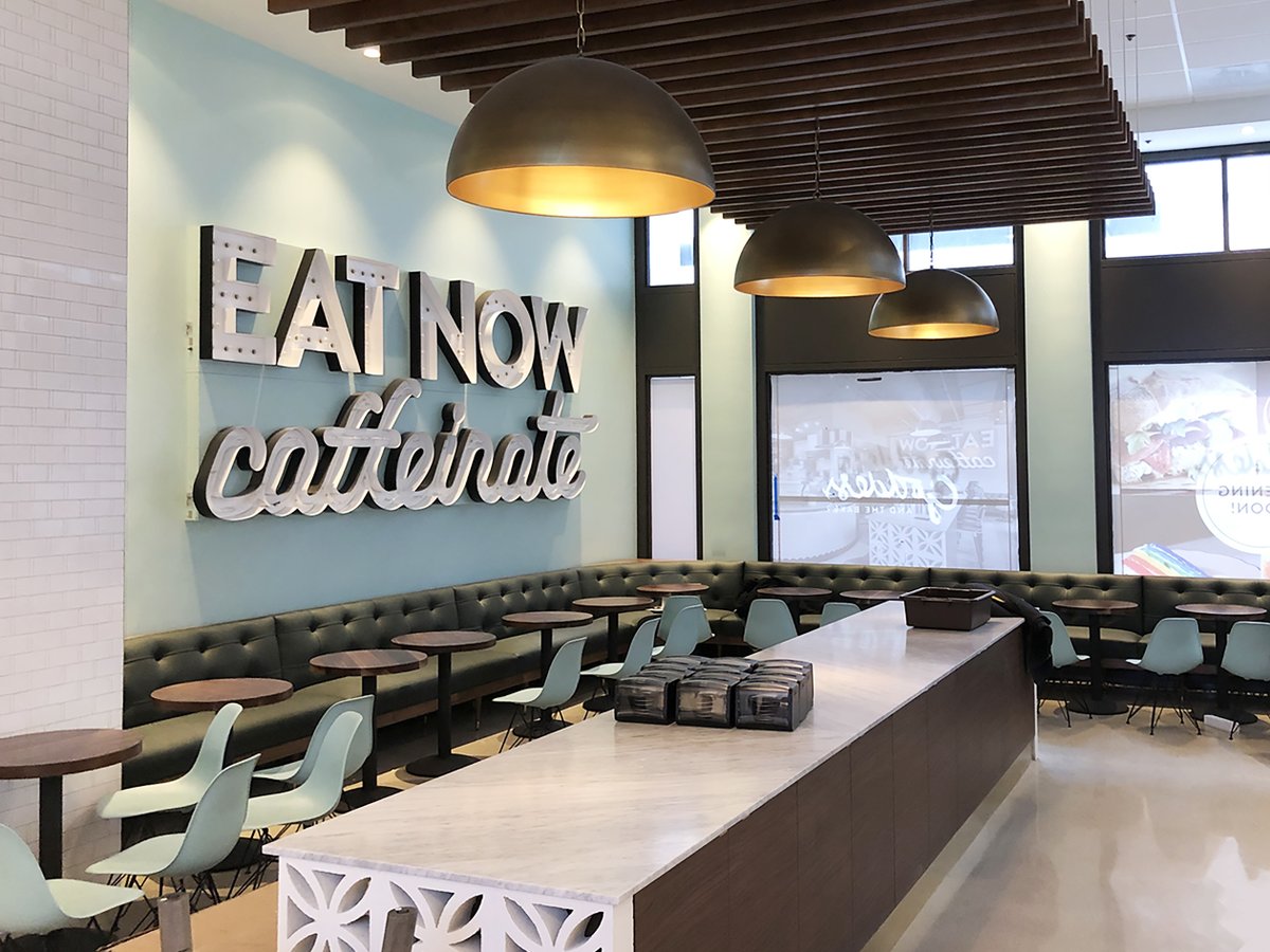 Take a peek inside the new Norcon-built <a href="/GoddessBaker/">GoddessAndTheBaker</a>  at 181 W Madison in the Loop. It is almost ready!