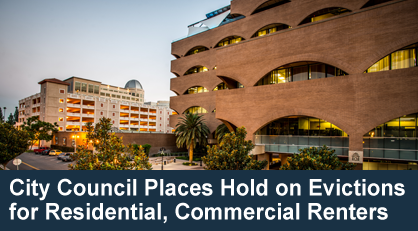 RivChamber's tweet photo. Here's this week's business news  - City Council places temporary ban on evictions; free webinar answers employer's questions about telecommuting employees; City's One Stop Shop stays open for business; 5 things the Chamber did this week; and more! #RivBiz https://t.co/VljqeJdoSc https://t.co/J0SWFxlBAW