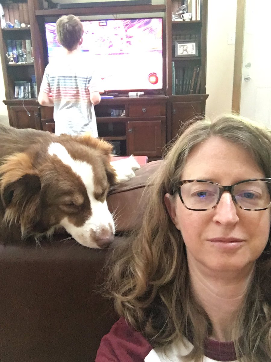 Kritho06's tweet photo. Virtual spirit week with my couch surfer @NacogdochesHS #GR8X2BaDRAGON https://t.co/yJq8KIfH1B