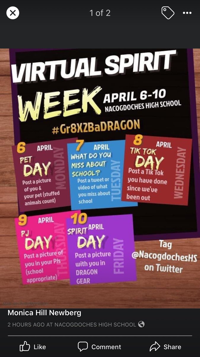 Kritho06's tweet photo. Virtual spirit week with my couch surfer @NacogdochesHS #GR8X2BaDRAGON https://t.co/yJq8KIfH1B