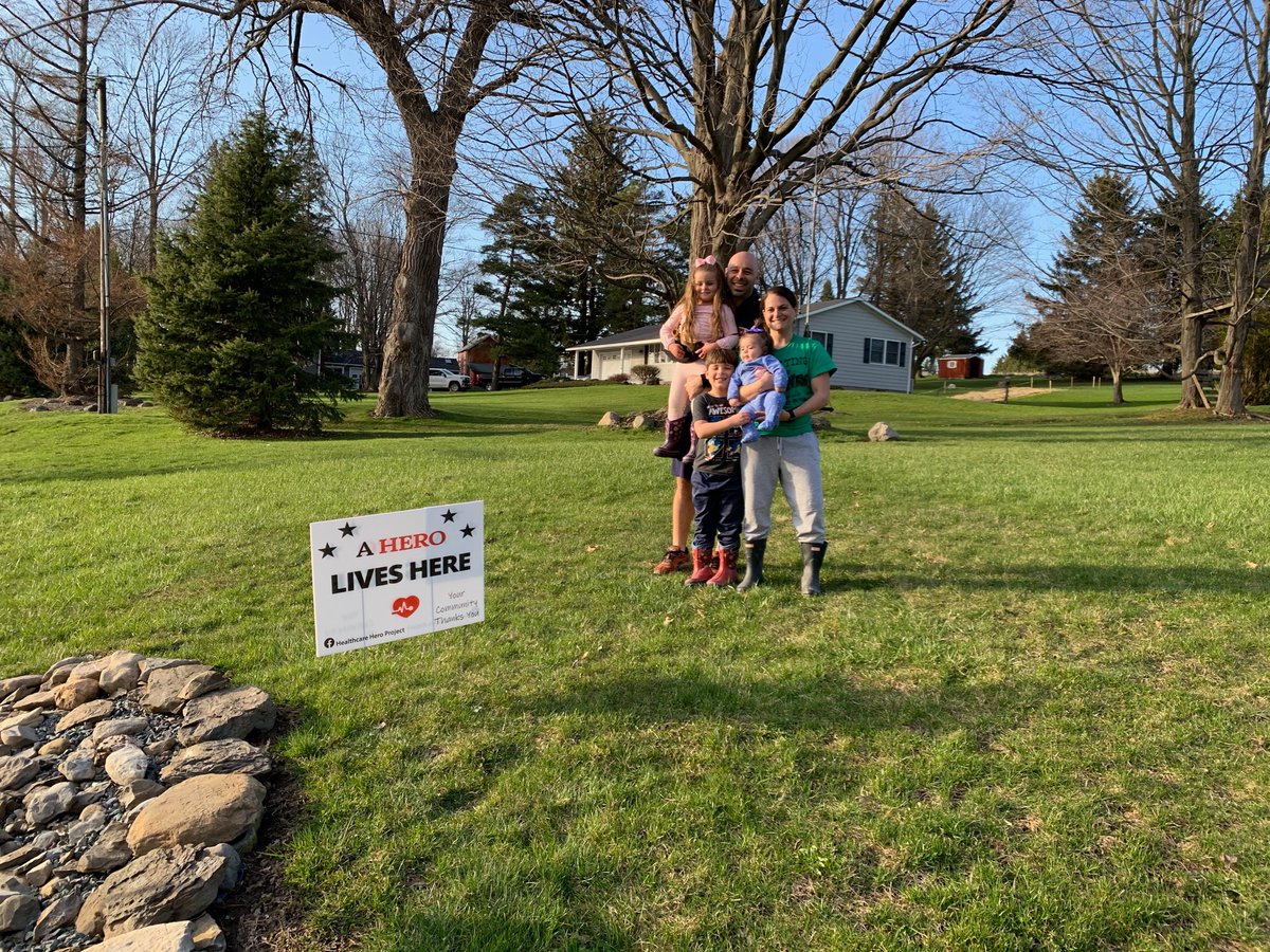 SkanSailCam's tweet photo. The Drs. Andonian — our healthcare heroes, both fighting COVID! Thank you from a grateful community!! #HealthcareHeroes #HealthcareHeroProject #HCHP @DavidMuir #Skaneateles https://t.co/ml277p96DH