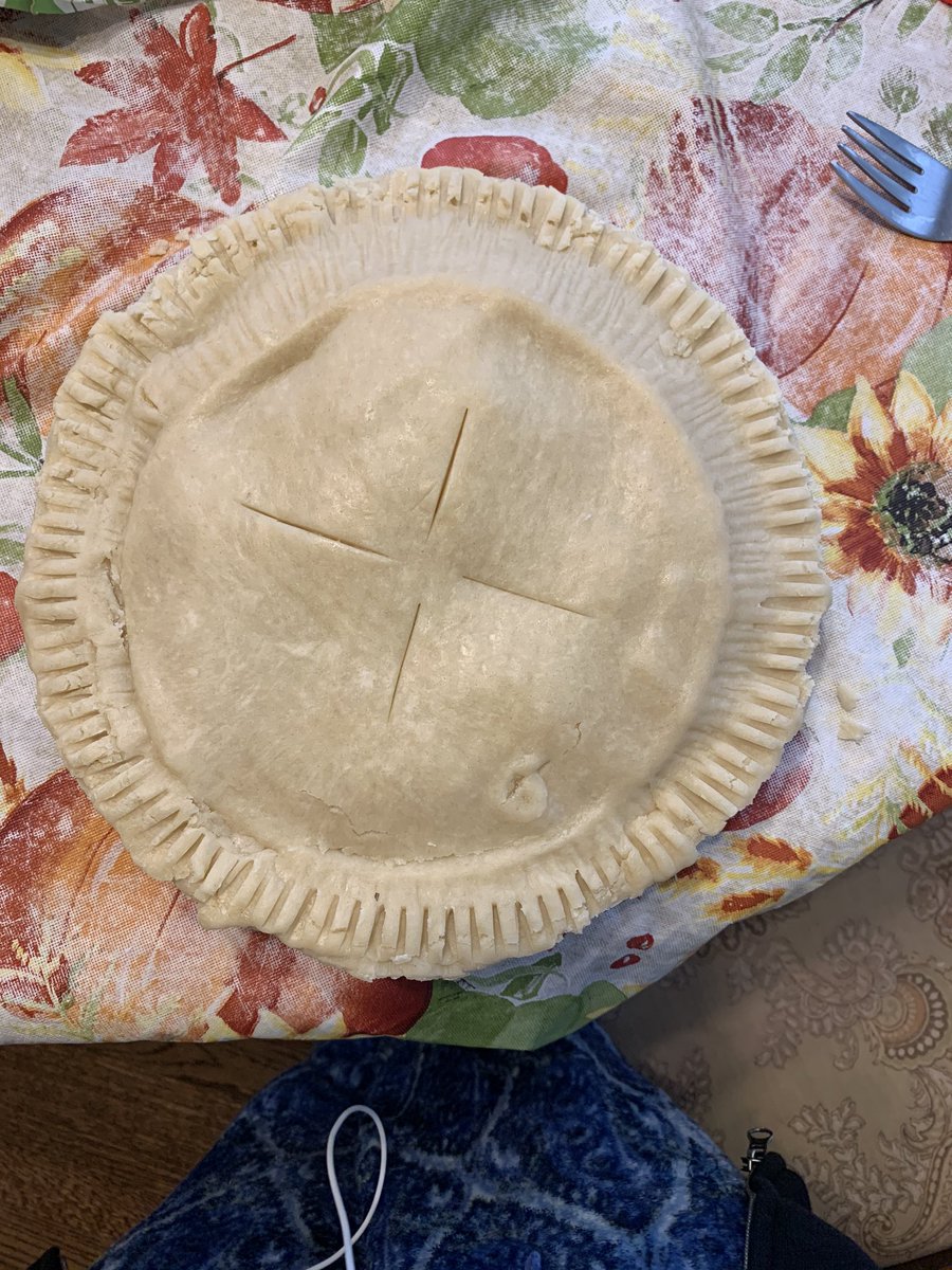 Fill in your pie while listening to Would The I (this is essential!!) also if your pie looks a little funny and the top is collapsed, it’s okay! This is supposed to be fun and it makes your pie unique :)