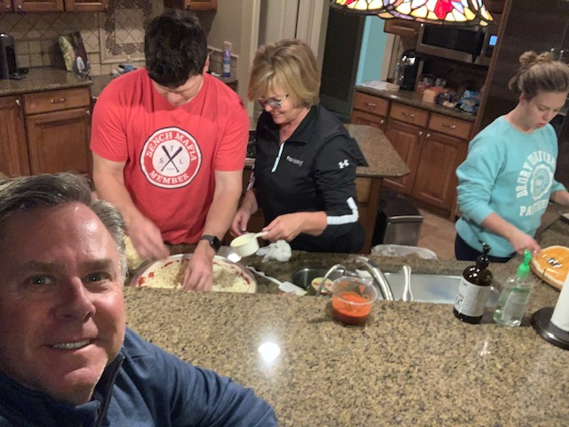 steverandazzo's tweet photo. My family and I had DIY Pizza Night with a kit we picked up from @DeweysPizza in St. Louis! Having the kids home has been such a blessing. What are you having for dinner?

#socialdistancing #supportsmallbusiness #carryout #bethegood #discussionstarter https://t.co/2sXKhVEhel