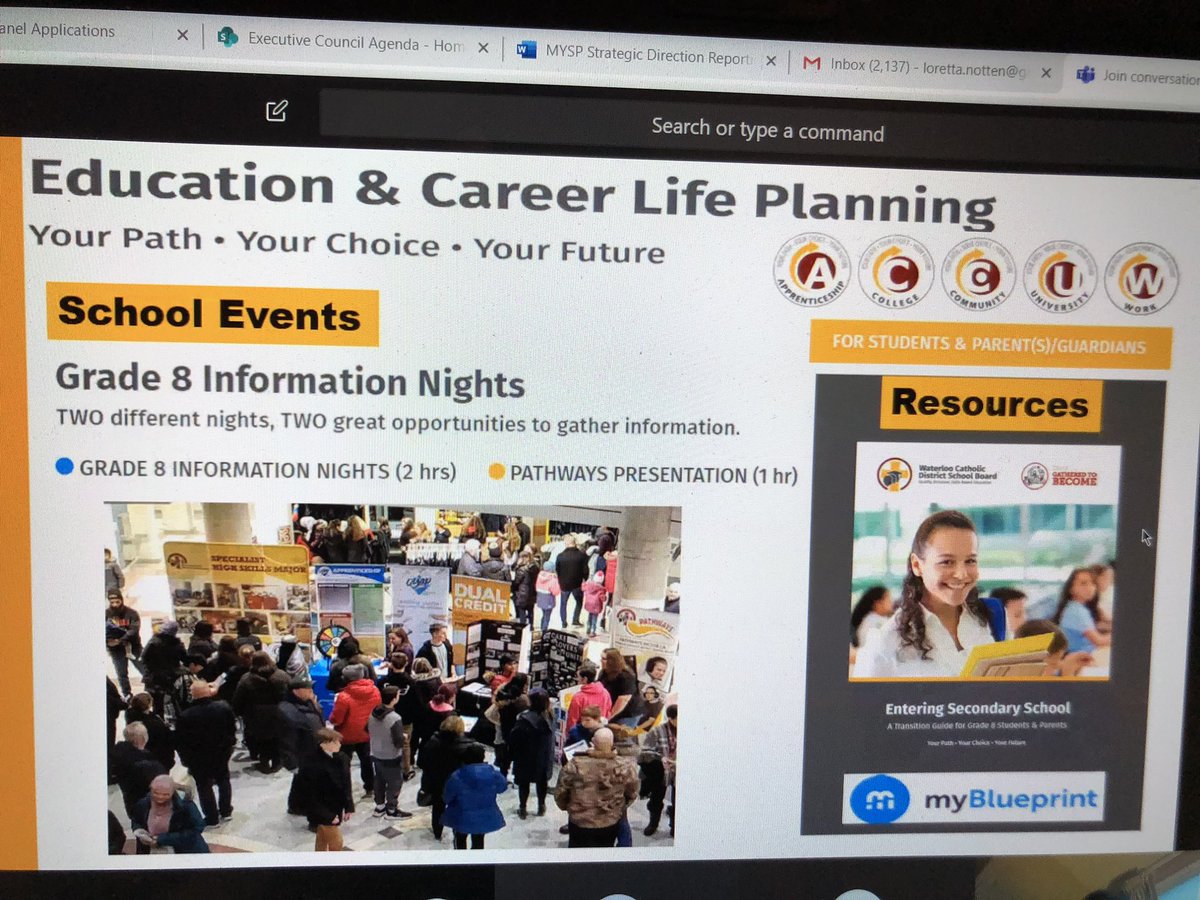 nottenloretta's tweet image. Despite the current circumstances we were pleased to receive tonight’s @WCDSBNewswire Student Success Update where Trustees learning about just some of the highly engaging initiatives which support our students.  #HighExpectations #SuccessForEach #Hope
