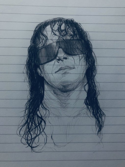 息抜きに描いたやつ
#BretHart #WWE 