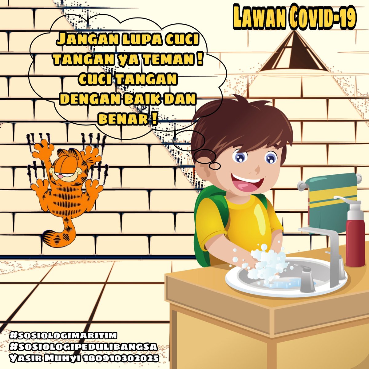 yasiralmuhyi's tweet photo. Cucilah tanganmu sebelum dan sesudah memegang sesuatu...!

#dirumahaja #PhysicalDistancing #sosiologiperdulibangsa #sosiologimaritim #selamatkanbangsa #selasasemangat #lekaspulihindonesiaku https://t.co/UmVl3n5yZT