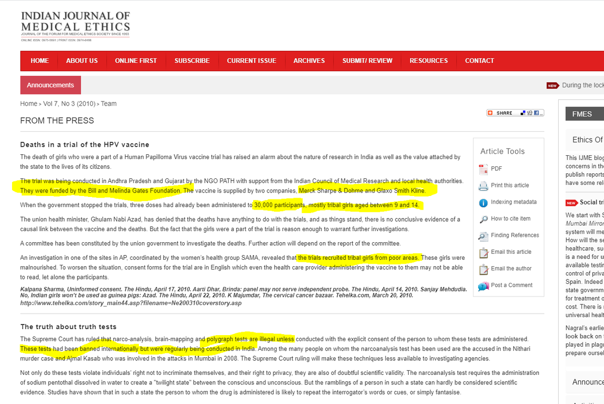 Just look at how the Gates Foundation and his partners treat the poor in 3rd world countriesTrial Lambs to be slaughtered. I mean, it makes sense.  Bill Gates has an agenda and he doesn't care about these poor children. https://ijme.in/articles/deaths-in-a-trial-of-the-hpv-vaccine/?galley=html