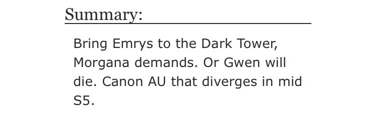 • They call him Emrys by quothme   - Gen, merlin/arthur, gwen/arthur  - Rated M  - canon au  - 77,798 words https://archiveofourown.org/works/6757783/chapters/15444208