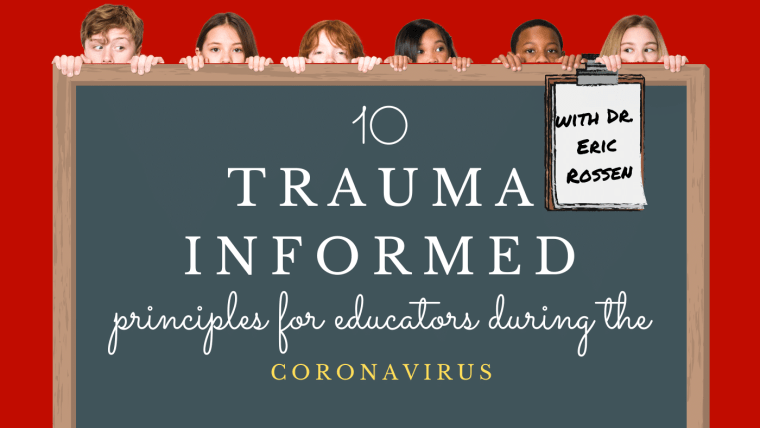 BergsEyeView's tweet photo. 10 Trauma Informed Principles for Educators During the Coronavirus with Dr. Eric Rossen https://t.co/9FBoYkcrwG via @coolcatteacher https://t.co/KbKnTHPn6t