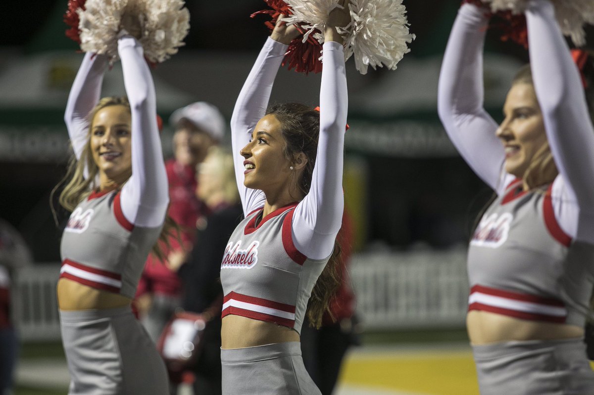 GeauxColonels's tweet photo. It’s National Student-Athlete Day‼️

Our @Nicholls_Cheer squad is a big part of our program. 

Thank you for all you do. 

#NatlSADay #GeauxColonels https://t.co/Nl0thXaCvi