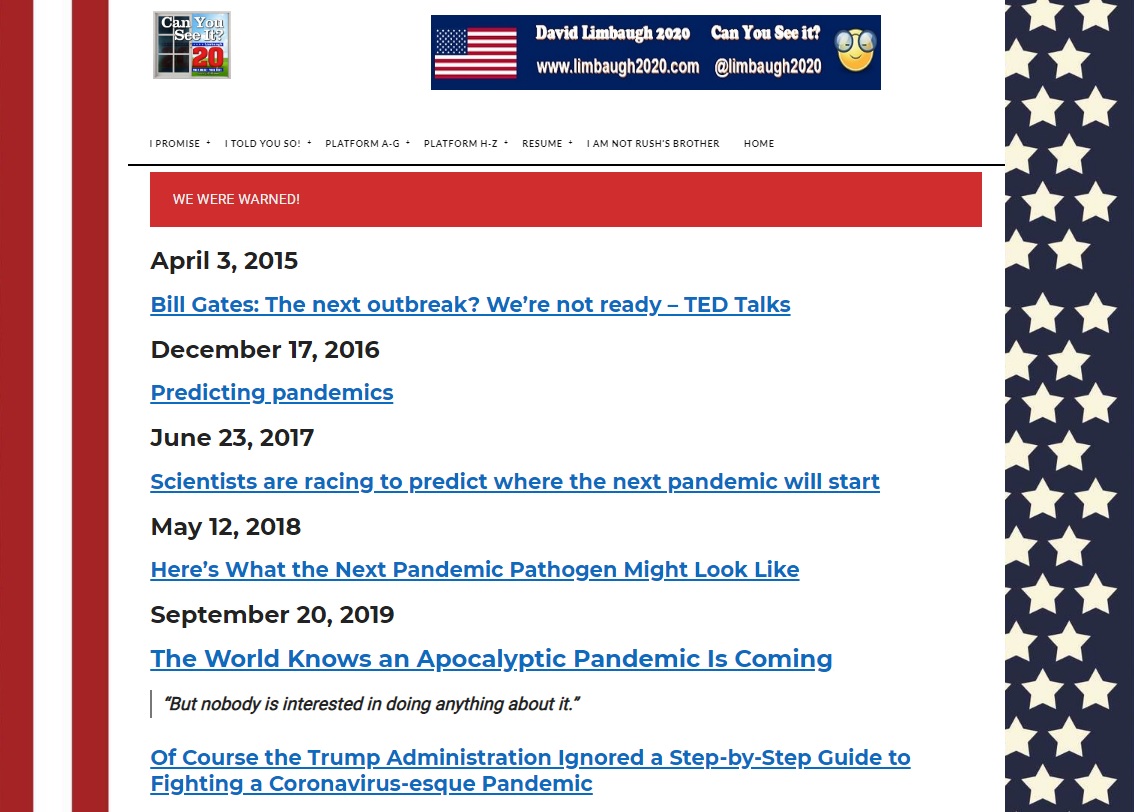 "Positive questions""POSITIVE EVENT" @realDonaldTrump HOW is giving people money because of YOUR incompetence a POSITIVE event?  #TrumpPressBriefing  @FDRLST LIED to YOU! https://limbaugh2020.com/who-funds-the-federalist-this-is-the-article-donald-trump-references-about-his-china-travel-ban-my-rebuttal/We have a timeline! https://limbaugh2020.com/anybody-right-now-and-yesterday-anybody-that-needs-a-test-gets-a-test-theyre-therethey-have-the-test-and-the-tests-are-beautiful/