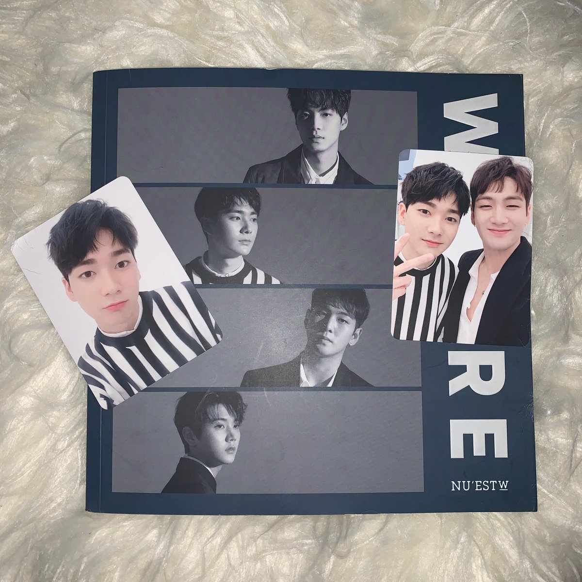 nu'est - canvas-$5 (Plus Shipping)nu'est w -  http://w.here  (white ver)-$10 (Plus Shipping)nu'est w -  http://w.here  (blue ver)-$10 (Plus Shipping)nu'est - face-$10 (Plus Shipping)