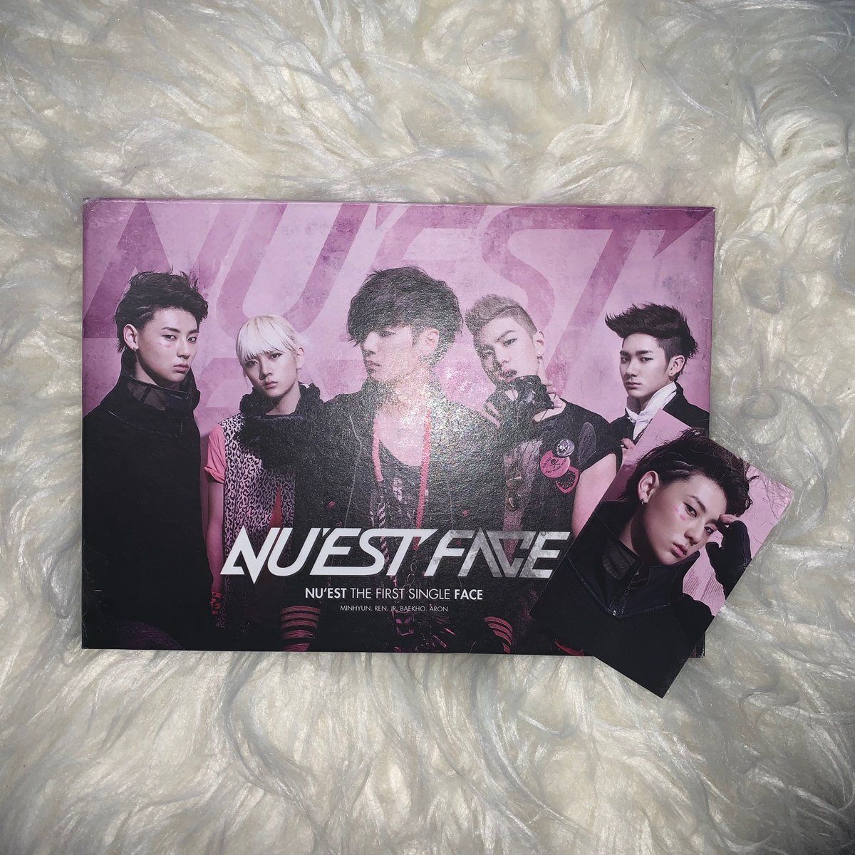 nu'est - canvas-$5 (Plus Shipping)nu'est w -  http://w.here  (white ver)-$10 (Plus Shipping)nu'est w -  http://w.here  (blue ver)-$10 (Plus Shipping)nu'est - face-$10 (Plus Shipping)