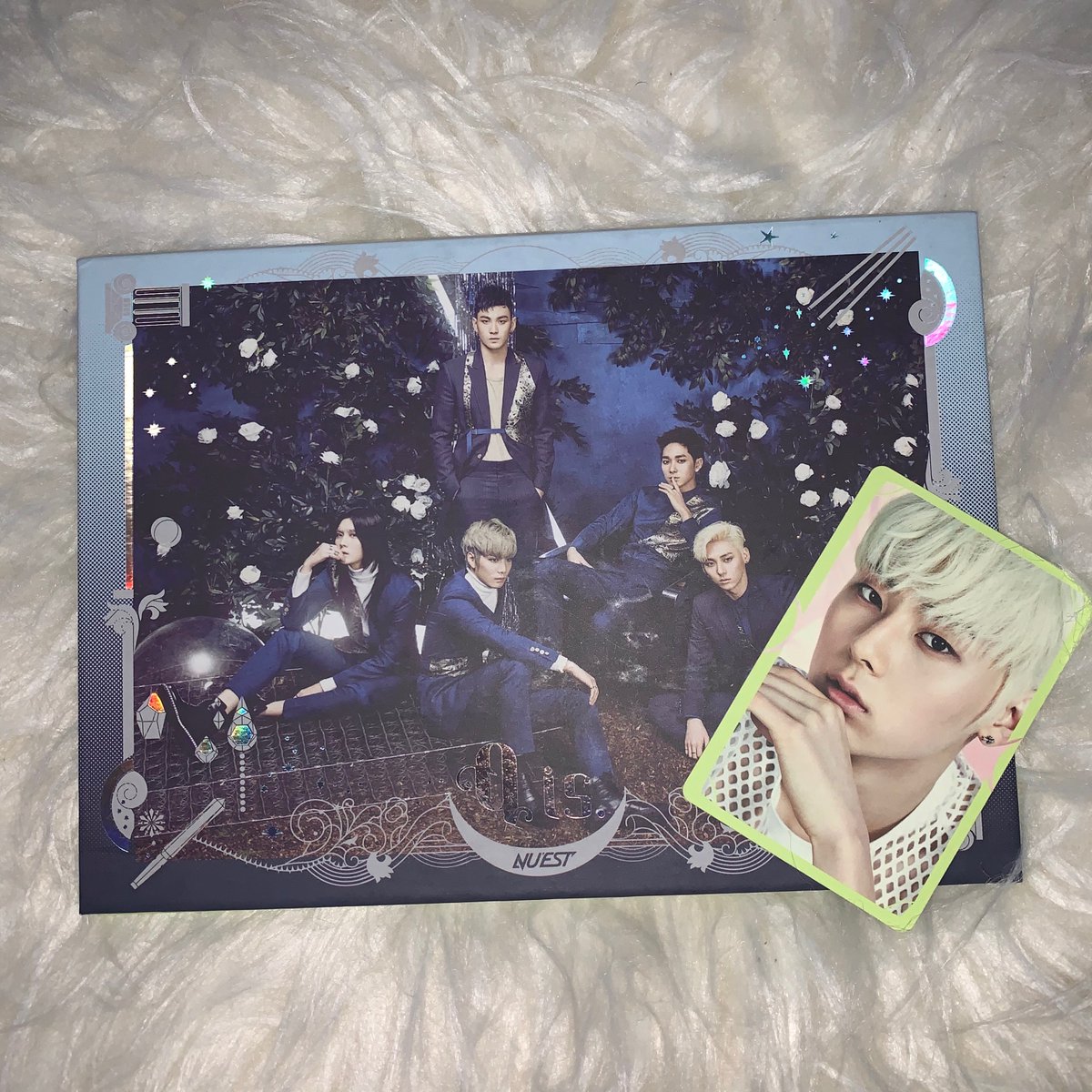 nu'est - action -$10 (Plus Shipping)nu'est - hello-$10 (Plus Shipping)nu'est - sleep talking-$10 (Plus Shipping)nu'est - q is-$10 (Plus Shipping)(yes, every photo card is minhyun so if you're a minhyun fan, i'll bundle all four of these together for $30 if you want!)