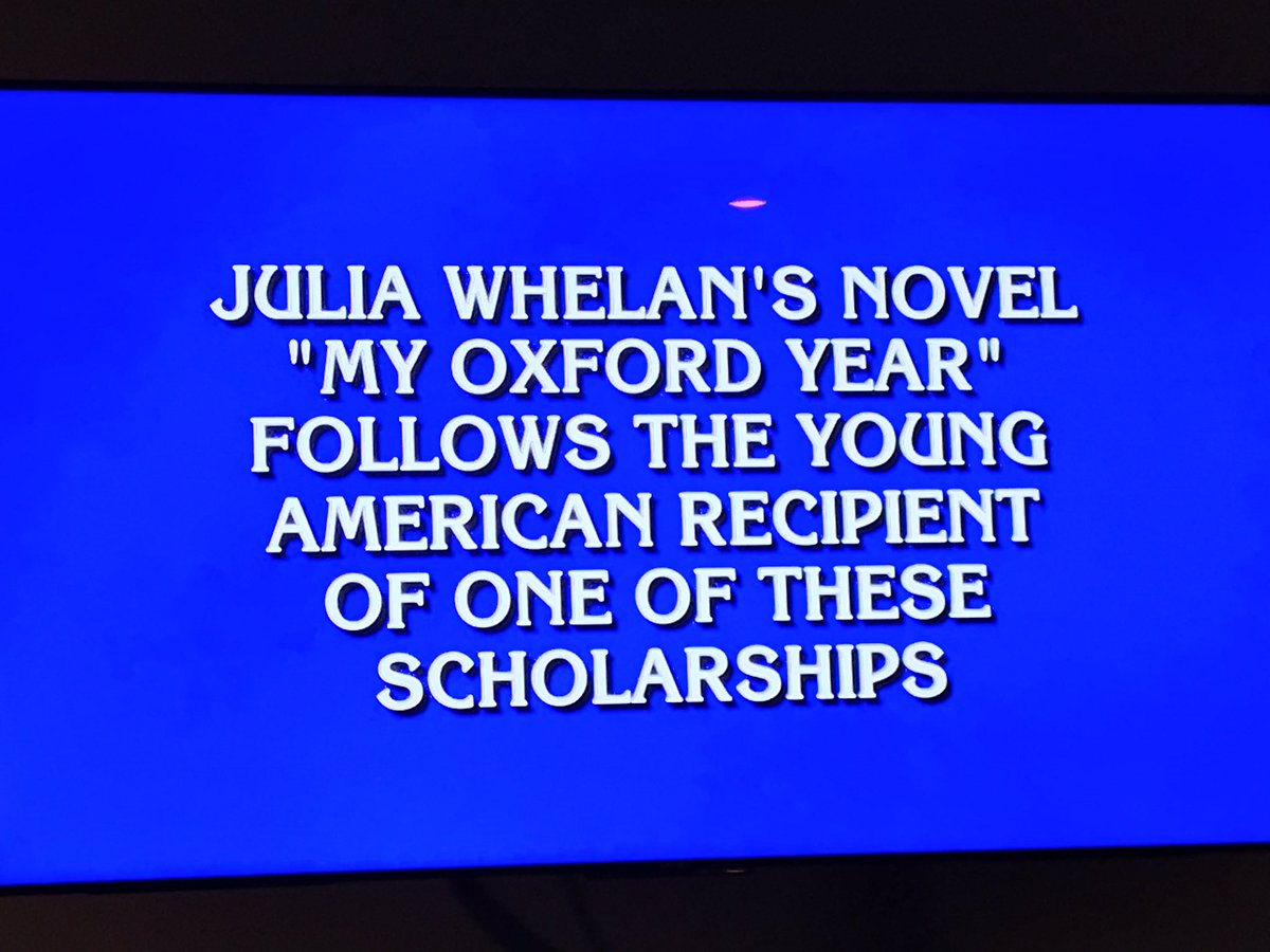 OMGGG @justjuliawhelan!!!!! 😱😱😱😱😱😱😱 #Jeopardy #myoxfordyear