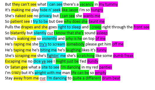 MiaSanFamilyy's tweet photo. Let us admire this masterpiece of a rhyme scheme. Em is the GOAT #Staywideawake https://t.co/eGUE6UgSrY