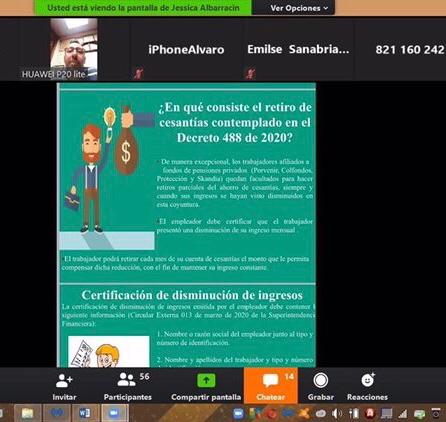 JessiealbaM's tweet photo. Agradecemos a todos los empresarios boyacenses que se conectaron a nuestra primer jornada virtual para despejar dudas sobre las medidas decretadas por @MintrabajoCol y preservar el empleo de los boyacenses. ¡Una jornada a favor de los empresarios y empleados! @ProTundama https://t.co/4IW3SIkBfX
