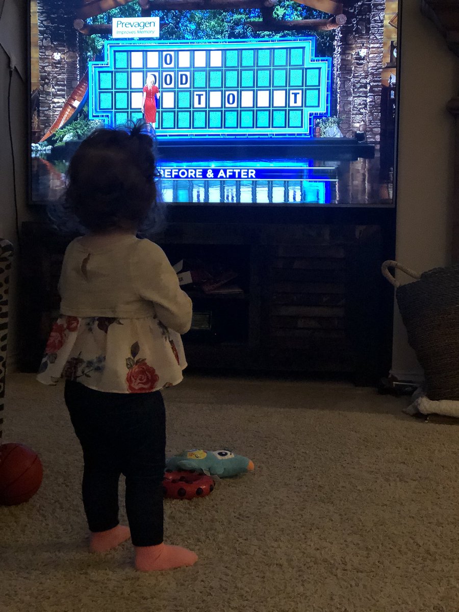 KDonohue06's tweet photo. @WheelofFortune future contestant. She watches every night! https://t.co/pV0XYHvN5b