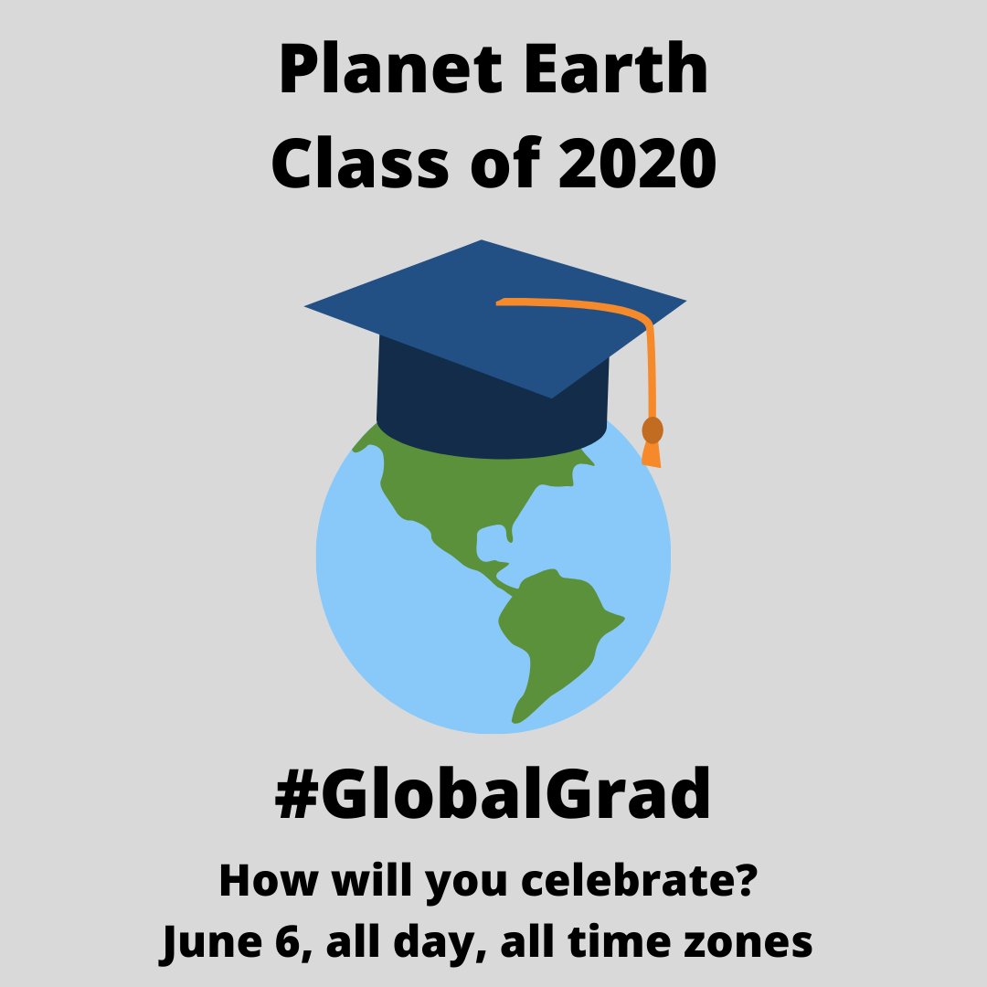 alycia_owen's tweet photo. #Classof2020 may not walk across the stage on graduation day, but that can't stop us from celebrating in safe & creative ways. Families, Schools, and Communities, make this rite of passage special for our grads. How will you celebrate? #GlobalGrad #StaySafe #NotYourTypicalGrad https://t.co/jM2hLc0JHr