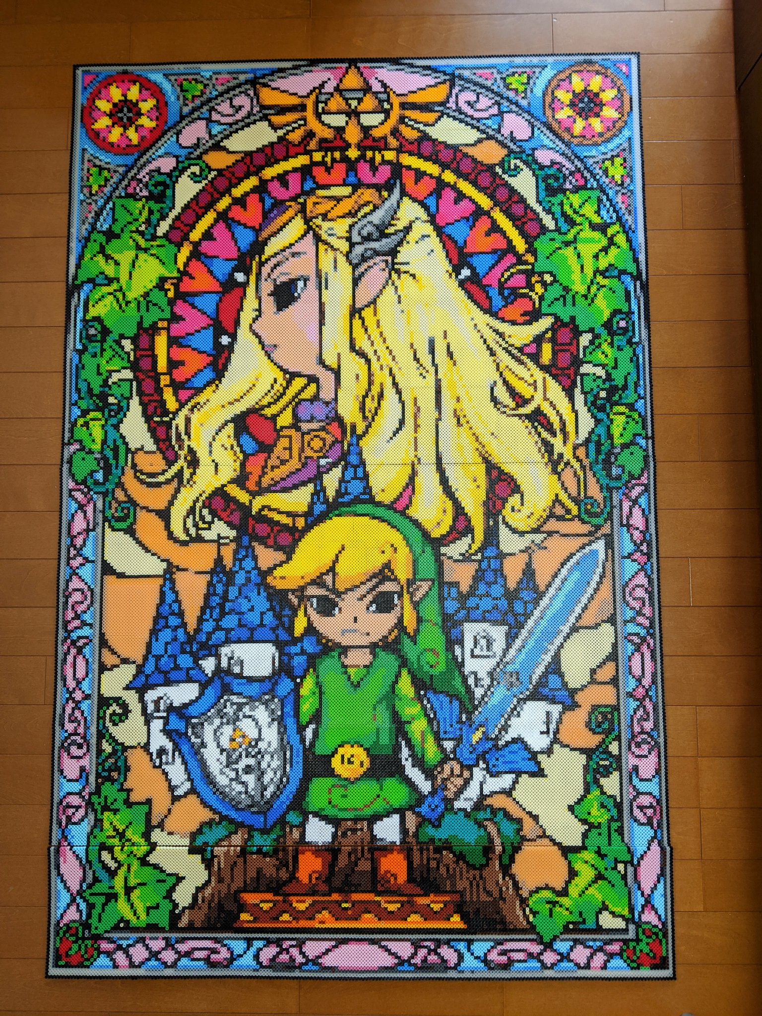 アイロンビーズで作成した絵画 アイロンビーズで作成した絵画