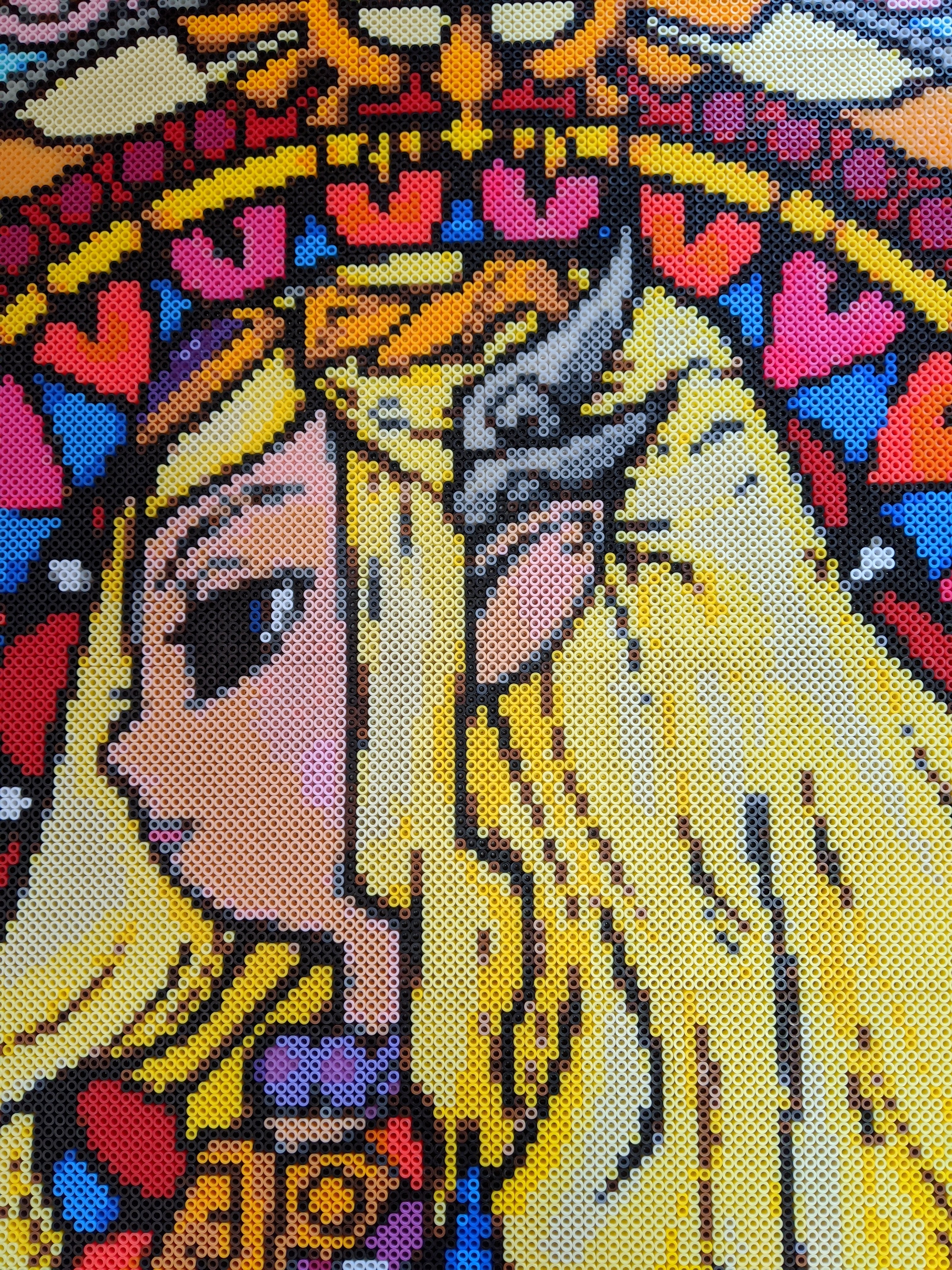 アイロンビーズで作成した絵画 backend=imagemagick;version=1;
