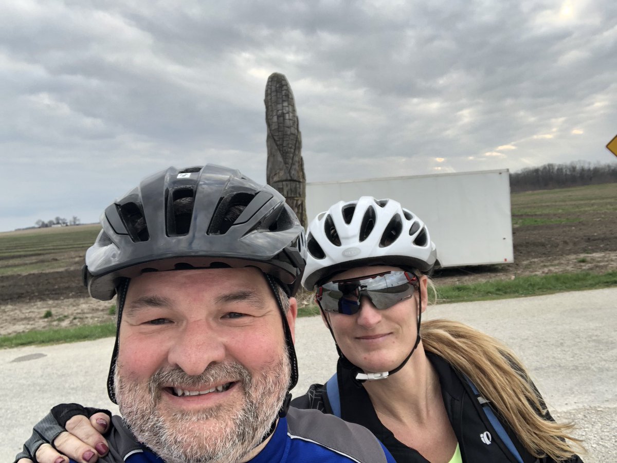 NMHSinfo's tweet photo. Rode the backroads around the house today. Got a pic in front of the World Famous Cain Corn Cob. @NMHSTrack_Field #EmbraceTheMoment #DefineTheMoment https://t.co/VmabwJilmH