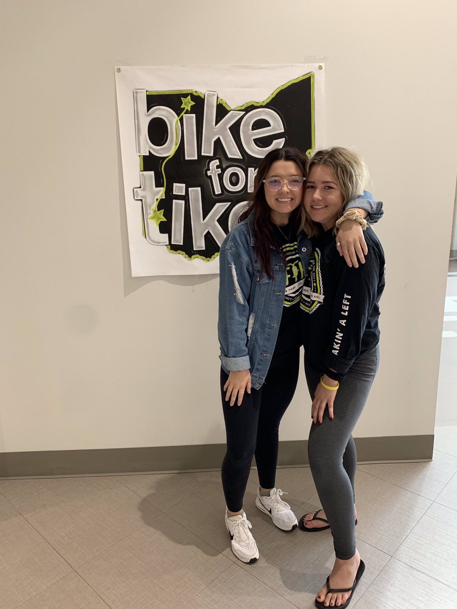 dm_b4t's tweet photo. Today’s BIKER SPOTLIGHT Molly Ernst!! Molly is a senior at BGSU studying Criminal Justice and is currently serving as this years Bikes Cosponsorship and Dining Chair! She has raised a total of $1078 FTK!! Her favorite B4T memory is”Feeling the love&amp;energy as we rode into event”🧡 https://t.co/4GGY0CMZsm