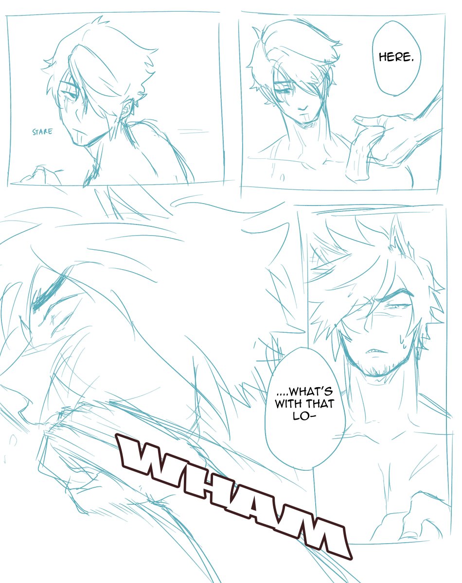 Since I've forgotten how to make comics and I need a warmup gsdfg
Based on Guts/Casca in Berserk after the fight with Adon, and I just thought it would fit #Settphel