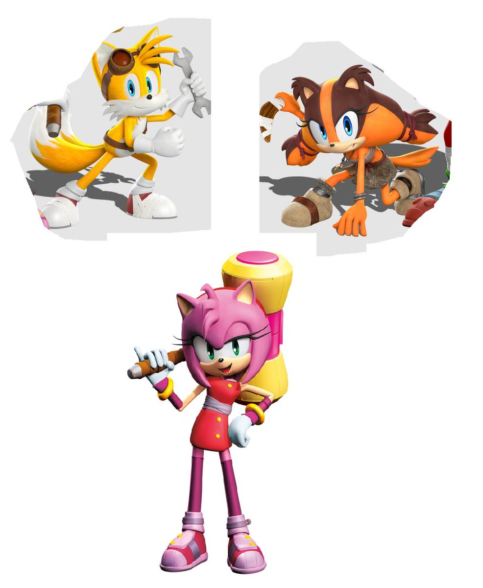 SonicBootleg's tweet photo. These are some bootleg Sonic Boom figures, I couldn't find the original poses for Sonic, Knuckles, and Eggman but I have been able to find the references  they used to make the Tails, Sticks, and Amy figures. https://t.co/gs2lj33MAE