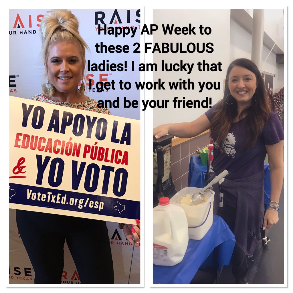 serita_nicole's tweet photo. @Natalie_Gasmire @4streetboys @BrightAcadFISD Let’s give a shout out to these two APs! They do such a wonderful job serving Bright! Happy AP Week! I can’t imagine this ride without you. https://t.co/mDpFndNlPO