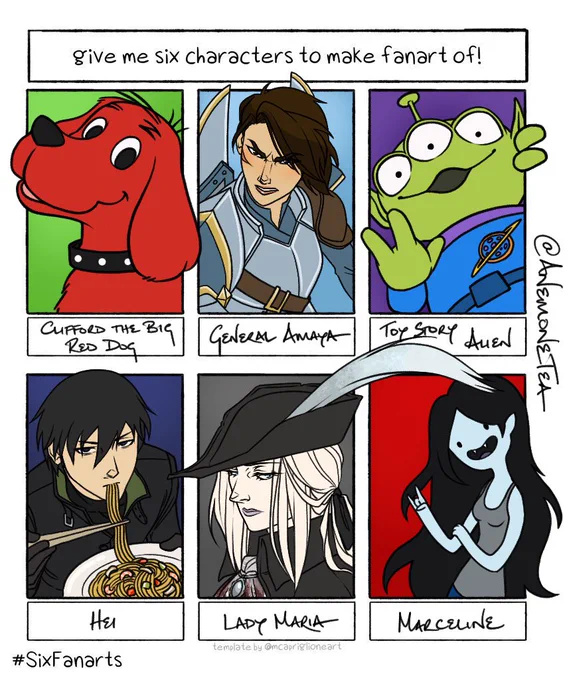 This was silly amounts fun - gonna pick some more to do later this week! Thank you so much for all the suggestions!! (The Adventure Time style is surprisingly difficult for me to handle ?) https://t.co/kPuxgCrfqR 