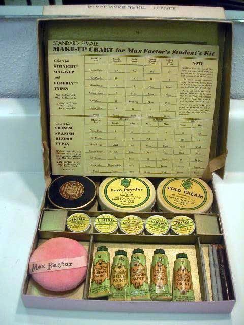 Max Factor products from the 1940s-60s.