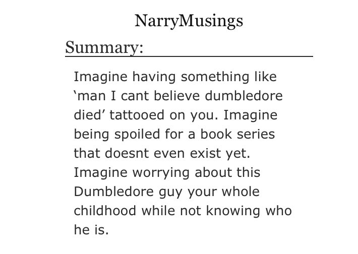 “Of First Words, Etched Into Skin” by NarryMusings•2 parts•soulmate au•angst with a happy endingi love this one with my whole heart. please read both parts.  https://archiveofourown.org/series/546910 