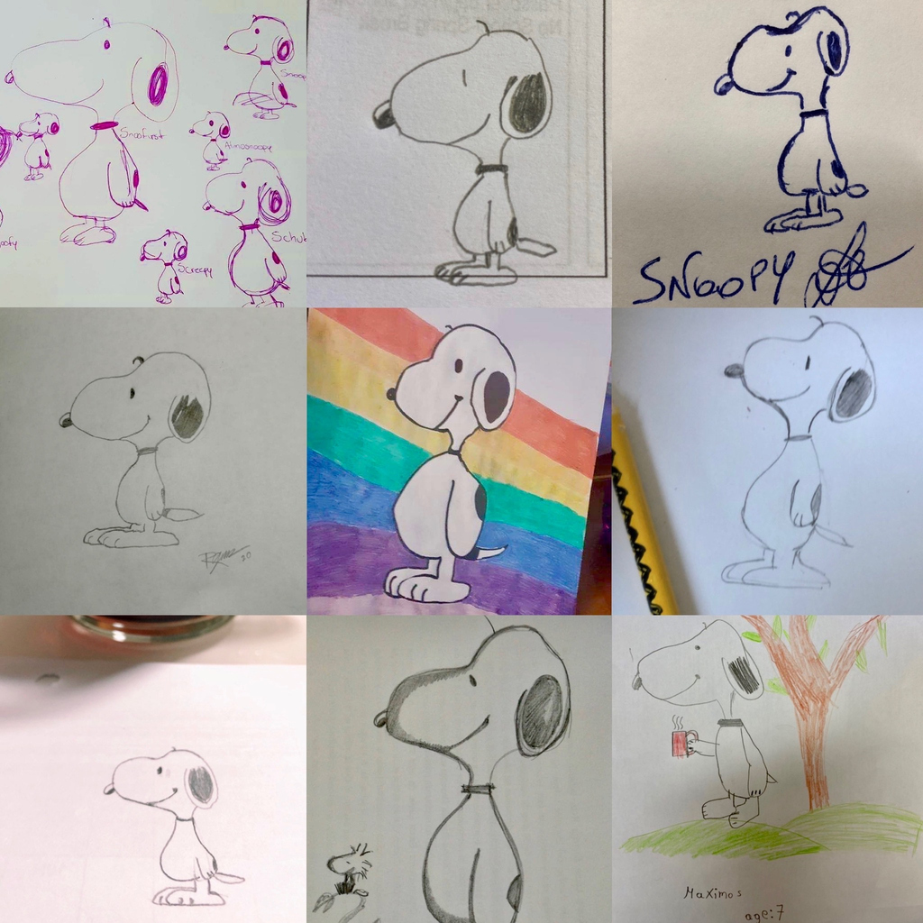 SchulzMuseum's tweet photo. ✏️ We had so much fun seeing hundreds of fans from around the world participate in our global #drawsnoopy #snoopydrawingchallenge last week! Swipe through to see just a handful of the many drawings that were shared with us. 🖼 Stay tuned for future tutorials like this one!⁠

⁠ https://t.co/Kwutz5A4Bh