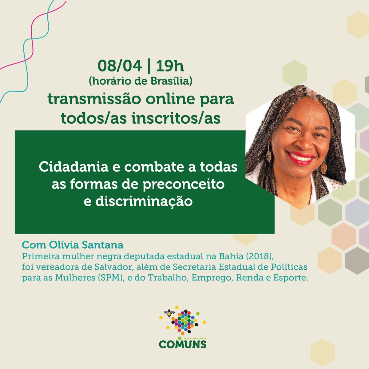 movcomuns's tweet photo. Nossa próxima aula já tem data: será nessa quarta feira. Não perde! https://t.co/DHmNLimptJ