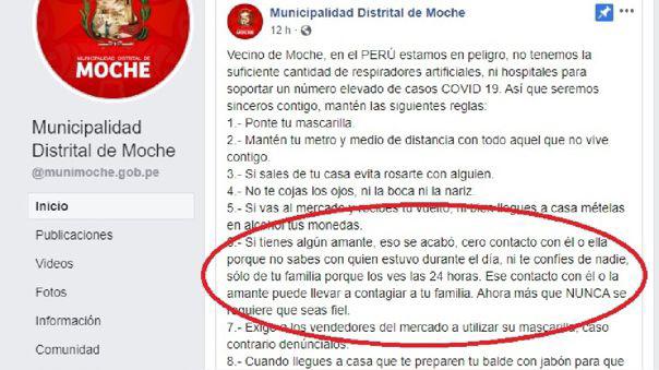 IngMiguelPonce's tweet image. #coronacrisis &amp;gt; La Municipalidad de Moche (Perú) no anda con eufemismos...#Letal