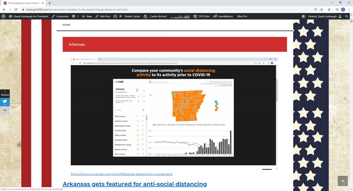 "People can't believe how low some of those bumps are" -  @realDonaldTrump I have updated my https://limbaugh2020.com/the-coronavirus-situation-is-the-climate-change-debate-in-real-time/page #TrumpPressBriefing Let's go look for bumps!Arkansas  @AsaHutchinson ?April 5th looks like a big bump to me! What about you  @sahilkapur ?