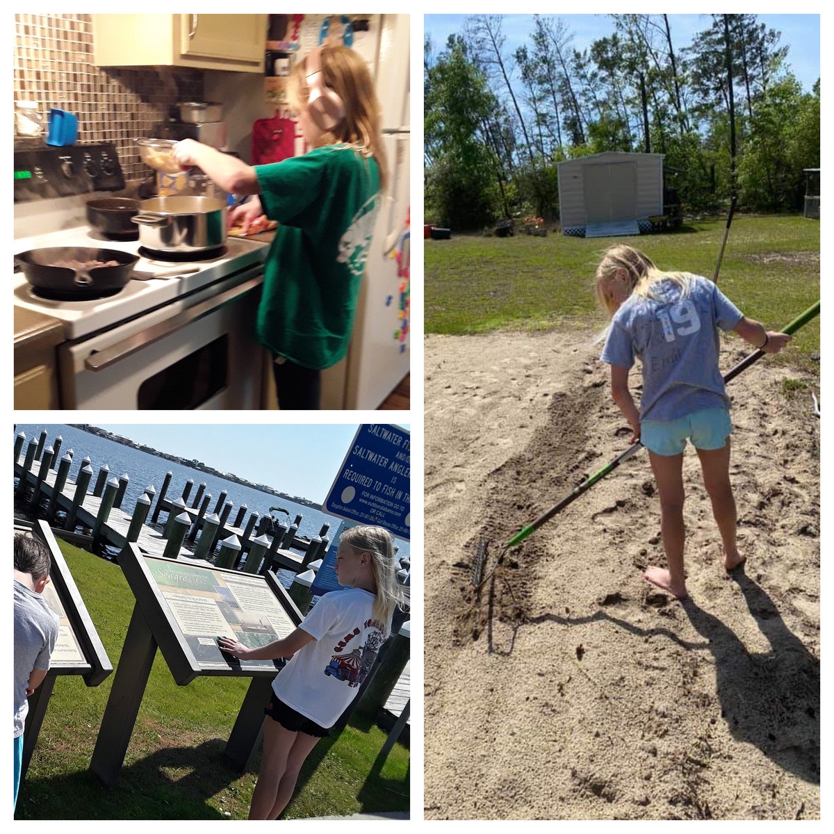 GulfShoresMS's tweet photo. Genesis has been busy working on culinary skills, practicing social distancing while getting in exercise on trails, and planting a garden at home! #SaferAtHome #RfactorGSMS https://t.co/VtGjp20yan